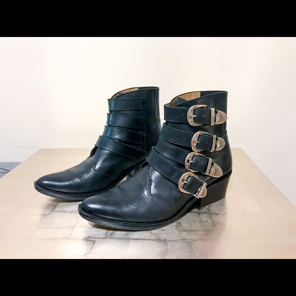 Toga Pulla Moto Buckle Boots women’s size 7